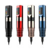 Kissure Wireless Tattoo Pen Machine 2 battery 1800mAh Replaceable Battery  LED Display Permanent MakeUp PMU Tattoo Supply