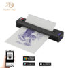 Audersigt 2024 New P19  Mini Tattoo Printer Thermal Pattern Machine Printable Shaded Image Bluetooth Wireless Printer with 2500mAh Rechargeable Battery